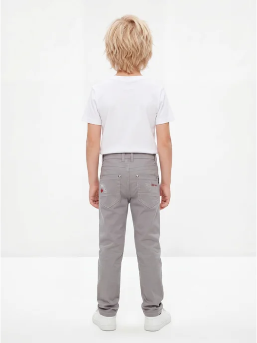 Yuke jeans Брюки летние хлопковые, серый, фото 7