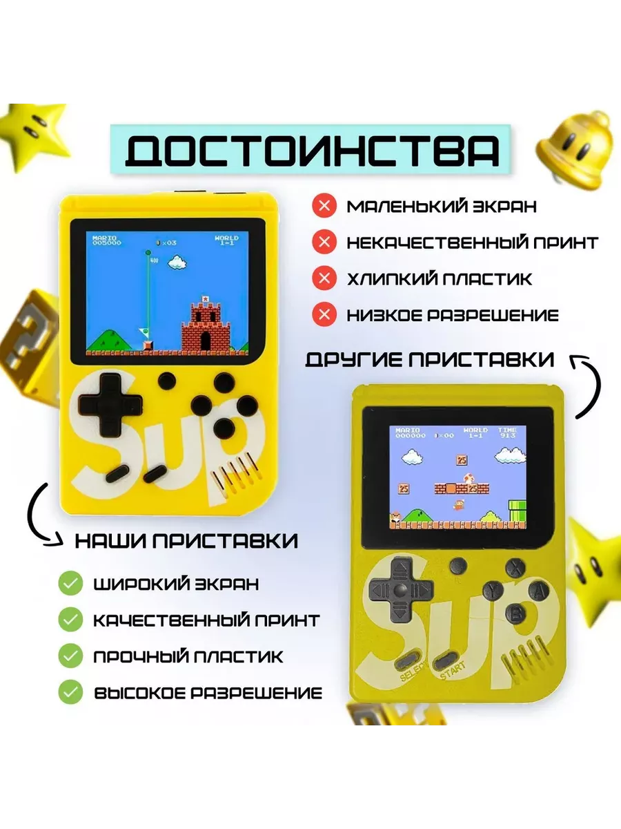 Портативная игровая приставка GAME BOX PLUS 400 в 1 VIDGES 65739631 купить  за 624 ₽ в интернет-магазине Wildberries