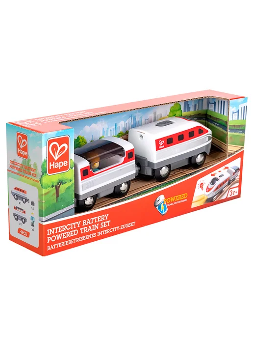 HAPE Игрушка поезд на батарейках "Интер Сити", белый, фото 8