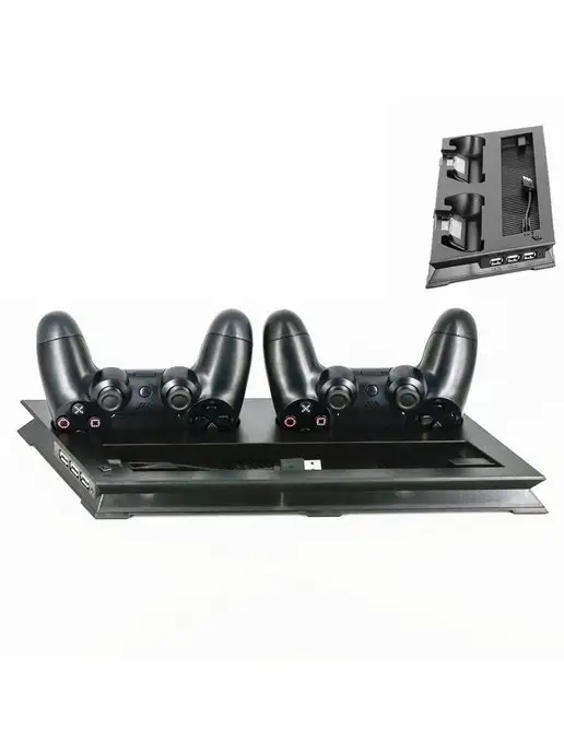Dexgame Подставка для PlayStation 4 Slim с системой охлаждения, черный, фото 3