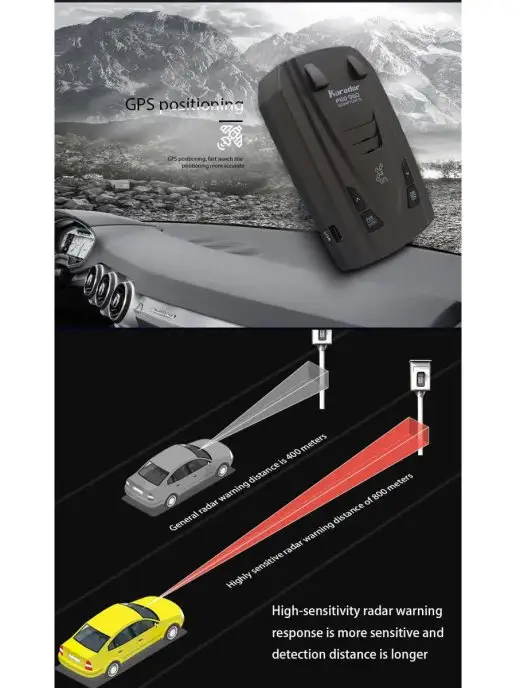 Karadar Радар-детектор PRO 960 сигнатурный, черный, фото 7