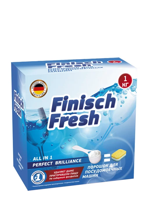 Finisch Fresh Порошок для посудомоечной машины 1 кг, 1 кг