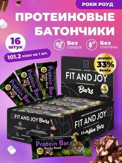 Протеиновые батончики диетические без сахара набор 16шт FIT AND JOY 65867102 купить за 651 ₽ в интернет-магазине Wildberries