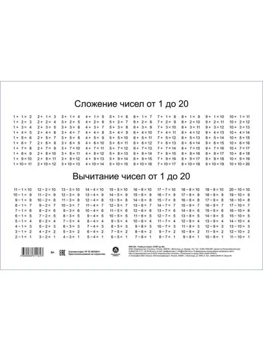 Издательство Учитель Плакаты по математике для начальной школы, белый, фото 5