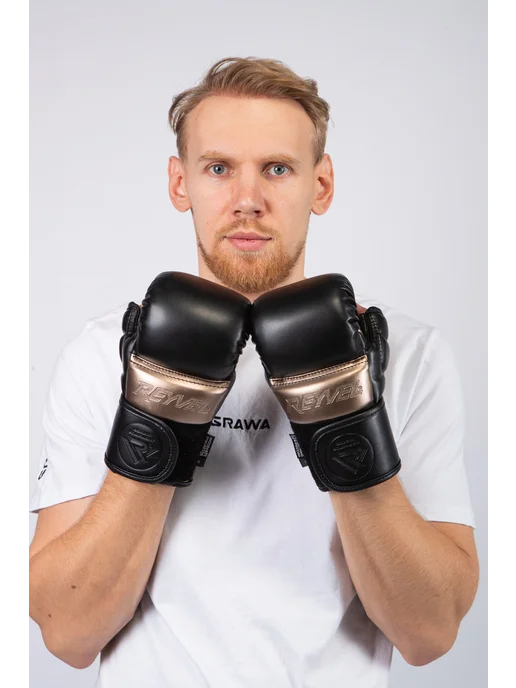 REYVEL Перчатки тренировочные для ММА Combat MF, черный