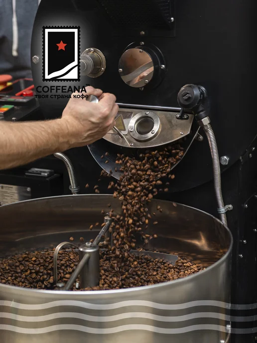 COFFEANA Кофе Бразилия Сантос 17 18 в зернах 250 гр, 250 г, фото 5