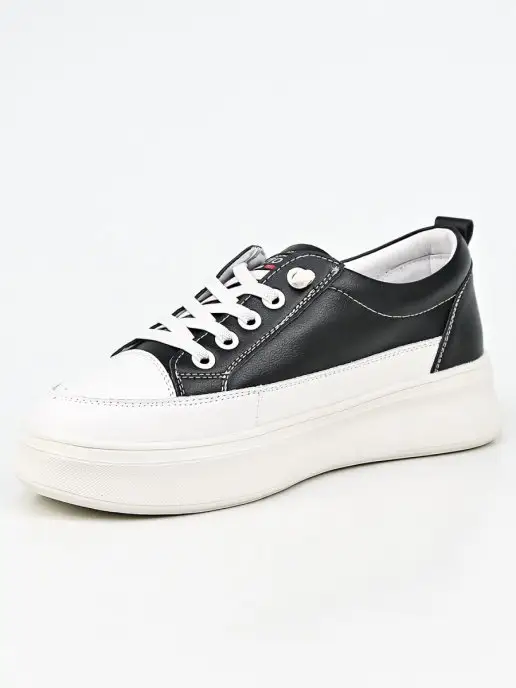 Geronea Shoes Кеды натуральная кожа на подошве, черный, фото 6