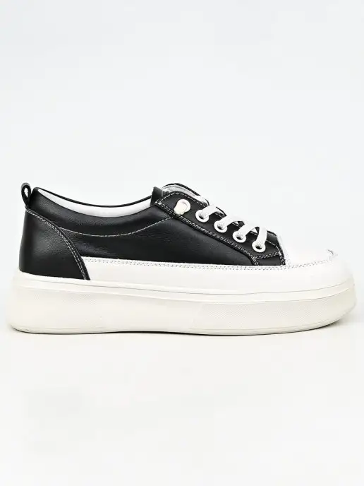 Geronea Shoes Кеды натуральная кожа на подошве, черный, фото 7
