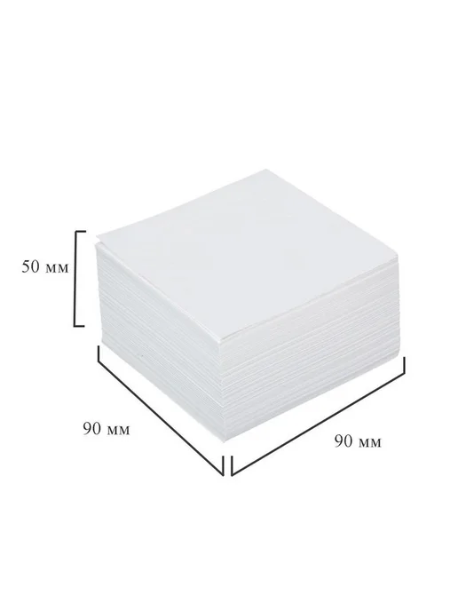 Attache Блок для записей 90x90x50 мм белый (блок-кубик для заметок), 90x90x50 мм, фото 2