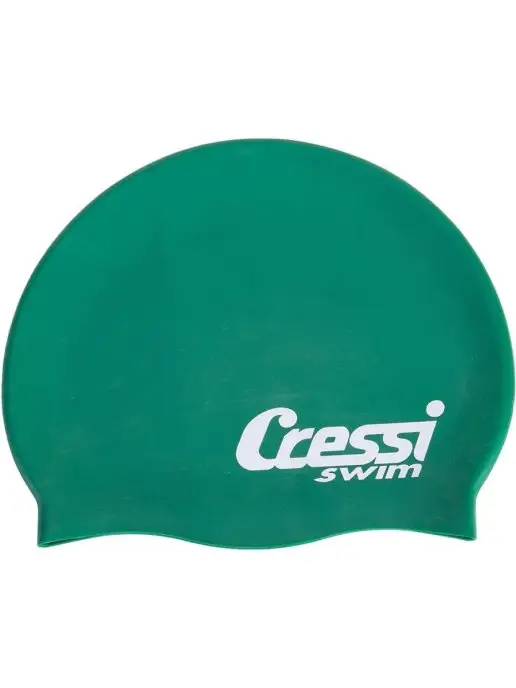 Cressi Шапочка для плавания SILICONE CAP KIDS детская, зеленый, фото 2