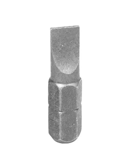 KING TONY Бита торцевая 1 4", Slotted, 6х1,0 мм, L - 25 мм, 6x1.0 мм