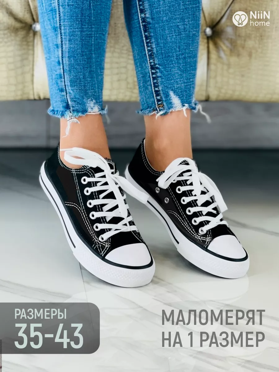 Кеды черные подростковые текстиль дышащие NiiN SHOES 65995807 купить за 1  163 ₽ в интернет-магазине Wildberries