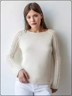 Джемпер трикотажный вязаный без горла, хлопок APERO knit&home 66043422 купить за 2 633 ₽ в интернет-магазине Wildberries