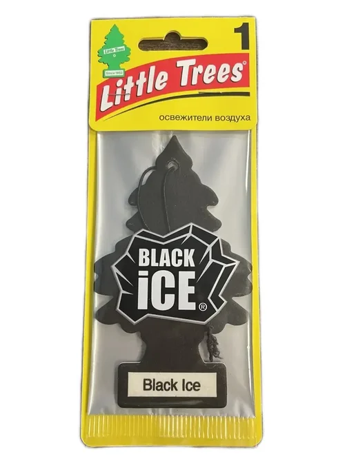 Little Trees Ароматизатор (елочка) в авто BLACK ICE, черный, фото 2