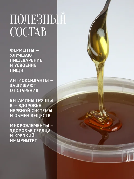 Добрый пасечник Чернокленовый мед натуральный 1 кг, 1 кг, фото 3