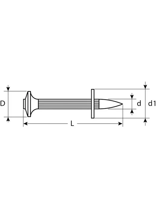 ЗУБР Гвоздевой дюбель 4.5x60 мм, 10 шт 3063-45-60, 4.5x60 мм, 10 шт, фото 2