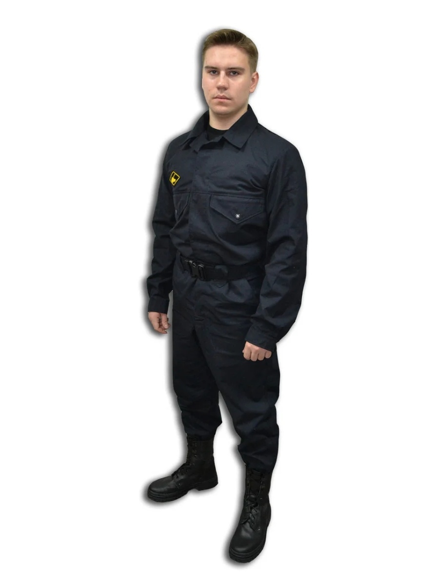 Зимний черный танковый костюм танкач