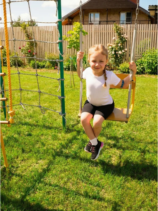 Rokids Качели подвесные детские, желтый, фото 6