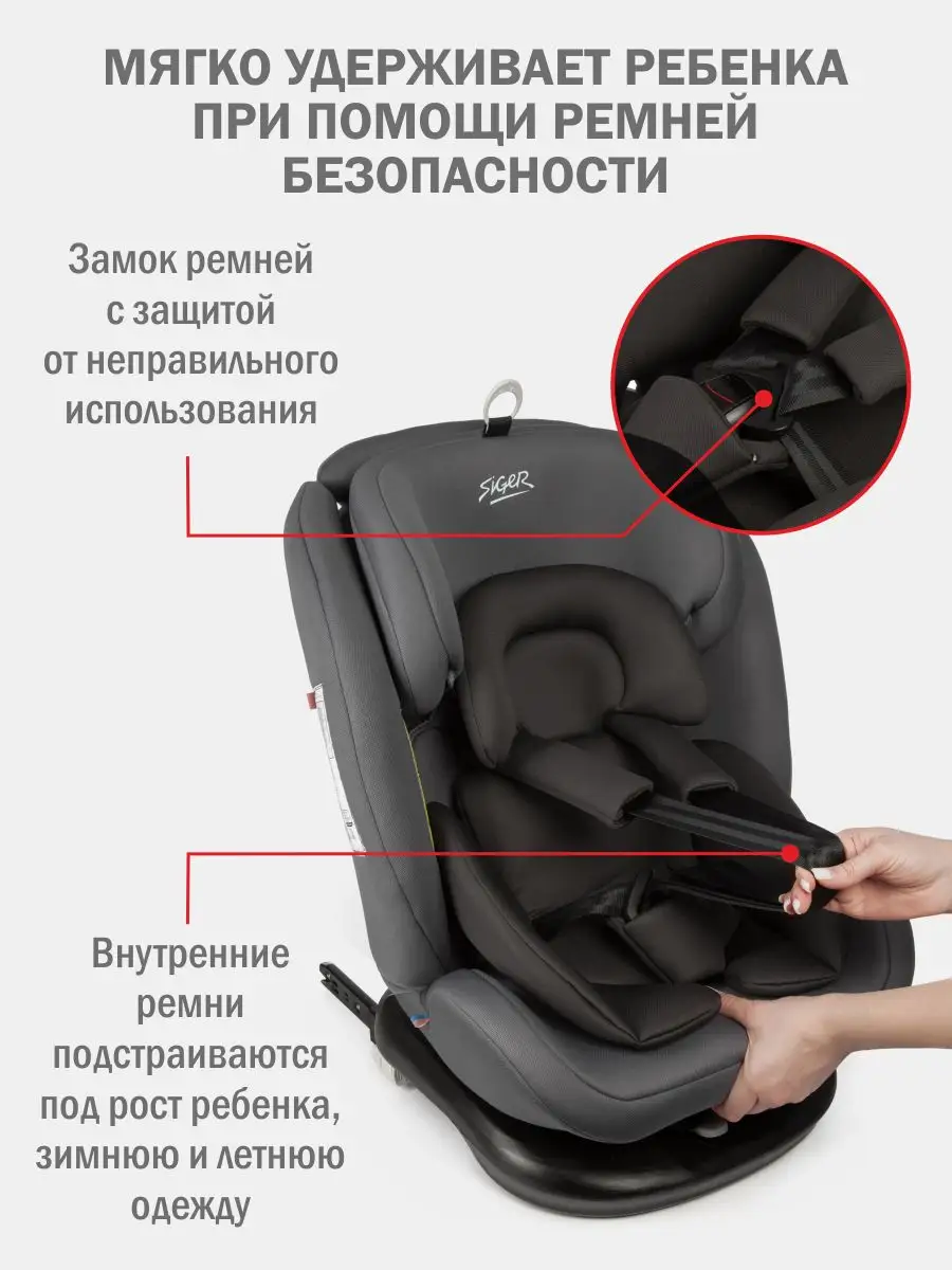 Детское автокресло поворотное Престиж isofix, 0-36 кг SIGER 66379148 купить  за 13 971 ₽ в интернет-магазине Wildberries