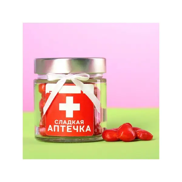 Леденцы со вкусом земляники сладости в подарок 130 г