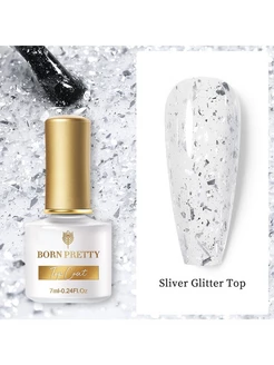 Топовое покрытие с глиттером Glitter Top Coat, 53887-01 Born Pretty 66464301 купить за 369 ₽ в интернет-магазине Wildberries