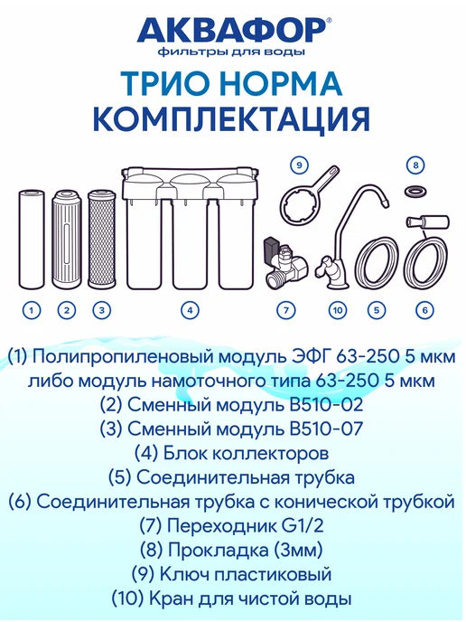 Аквафор Трио Норма фильтр, вариант, фото 4
