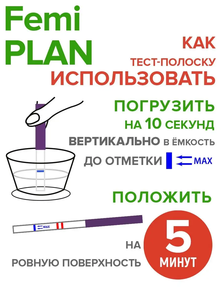 FEMiPLAN Тест на овуляцию, набор 5 шт