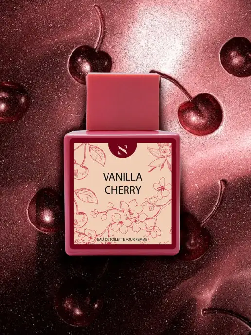 EUROLUXE Туалетная вода с запахом вишни сладкая Vanilla Cherry 50мл, 50 мл
