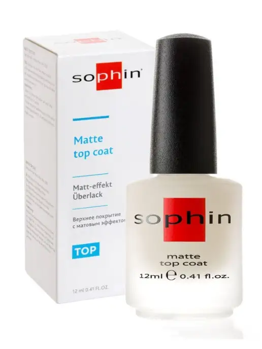 Sophin Матирующее верхнее топовое покрытие для лака матовый, вариант, фото 5