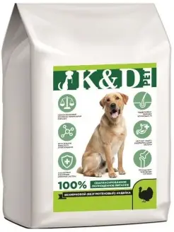 K&D pet Беззерновой корм для собак 4кг K&D pet 66611036 купить за 2 898 ₽ в интернет-магазине Wildberries