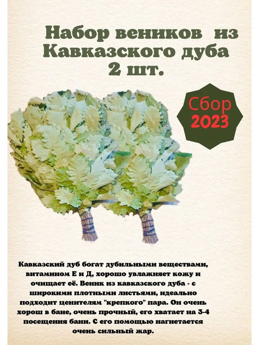 Дубовые веники для бани Скобские веники 66655246 купить в интернет-магазине  Wildberries