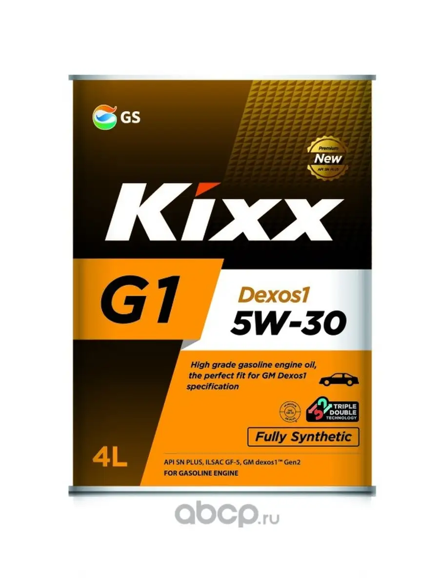 Масло моторное G1 Dexos1 SN Plus 5W-30 синтетическое 4 л KIXX 66680121  купить за 3 754 ₽ в интернет-магазине Wildberries