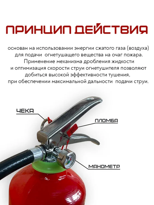 ЯРПОЖИНВЕСТ Огнетушитель автомобильный ОВЭ-2 2026 г ABCE, 2 л, фото 5