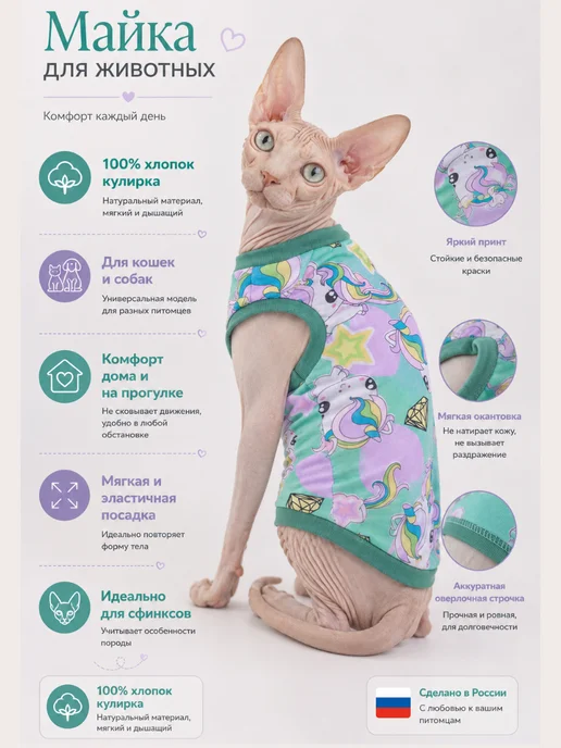 MEOWme Одежда для кошек и мелких собак, голубой