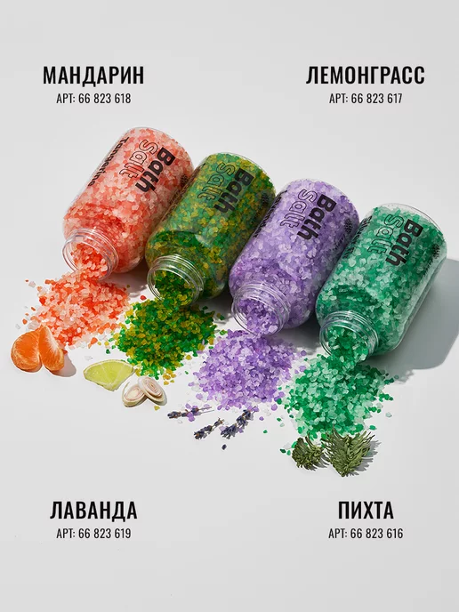 FABRIK Cosmetology Соль для ванны морская лечебная для похудения 500 г, 500 г, фото 5