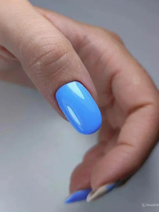 InGarden Гель-лак нежно голубой, X-Gel №081, голубой, фото 5