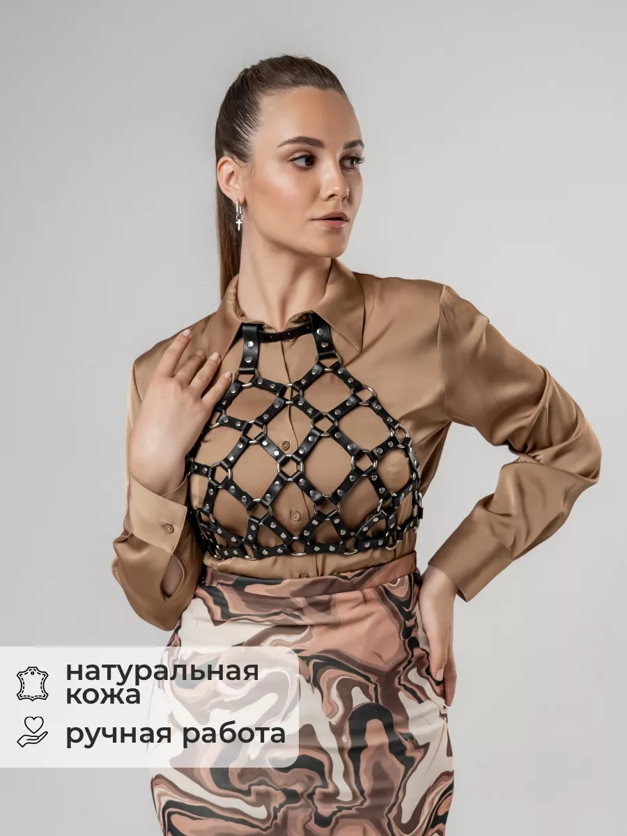 Портупея на грудь платье