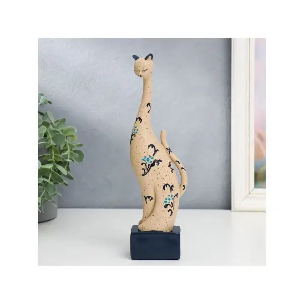Фигурка Прованс.Кошка с цветочками 25 см