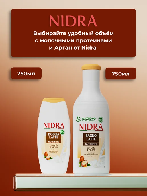 NIDRA Гель для душа с аргановым маслом 250 мл, 250 мл, фото 6