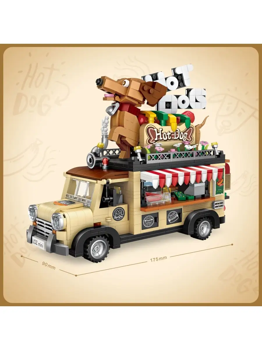 Конструктор Грузовичок Хот Догов NO. 1116 Hot dog Truck Loz 66988381 купить  в интернет-магазине Wildberries