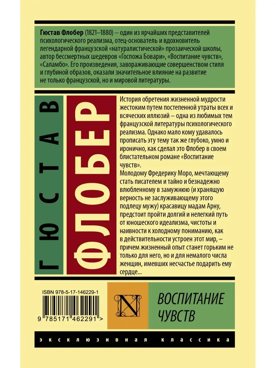 Воспитание чувств Издательство АСТ 66999234 купить за 250 ₽ в  интернет-магазине Wildberries