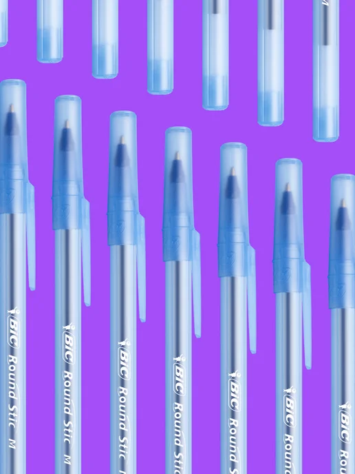 BIC Ручки шариковые синие для школы бик набор 8 шт, 8 шт, фото 5