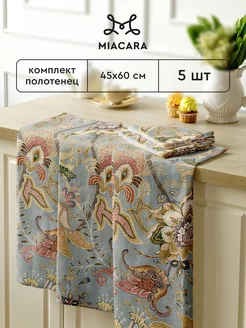 Полотенца кухонные вафельные набор 5 шт 45x60 Mia Cara 67048771 купить за 448 ₽ в интернет-магазине Wildberries