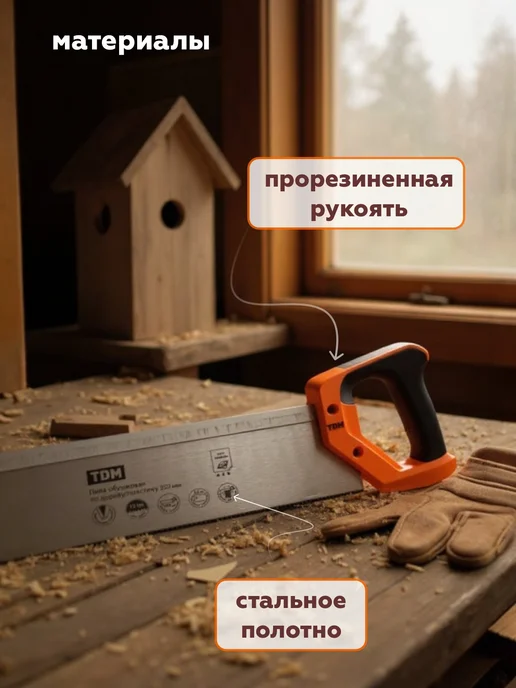 TDM Electric Ножовка по дереву пила ручная стусло столярный инструмент, вариант, фото 3