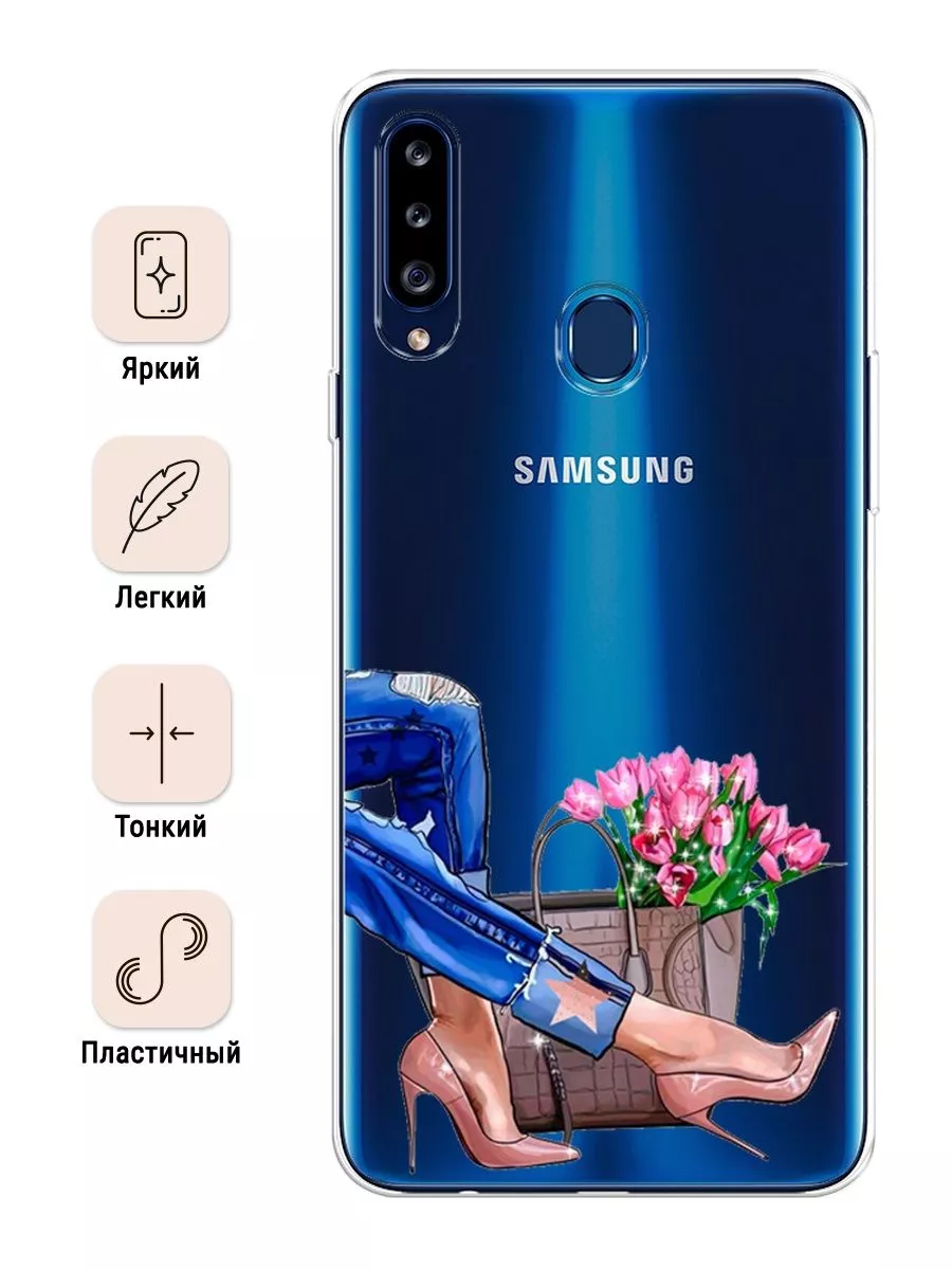 Чехол на Samsung A20s / Самсунг А20s с рисунком Samsung 67082829 купить за  430 ₽ в интернет-магазине Wildberries