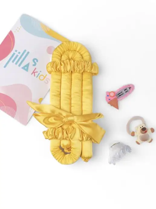 jillas Бигуди мягкие kids elegant, лента, керлик, желтый, фото 2