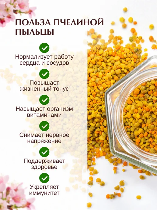 Эко Пчела Здоровье Пыльца Цветочная Пчелиная 500 гр, 250 г, фото 2