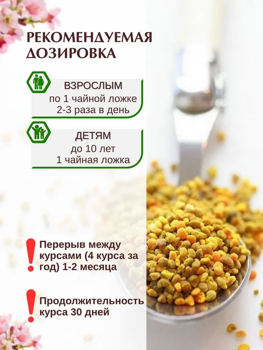 Эко Пчела Здоровье Пыльца Цветочная Пчелиная 500 гр, 250 г, фото 5