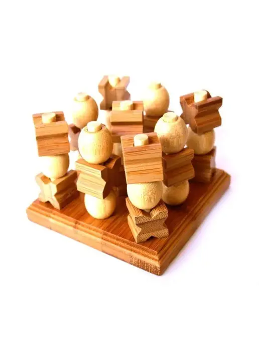 Нескучные игры Игра 3D Трехмерные Крестики - Нолики (Бамбук), вариант, фото 8