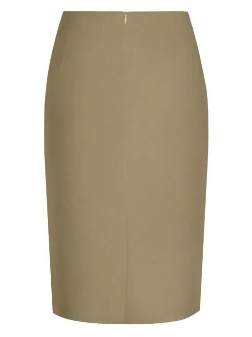 FOMANTA Юбка классическая офисная dress code из ткани креп, желтый, фото 2
